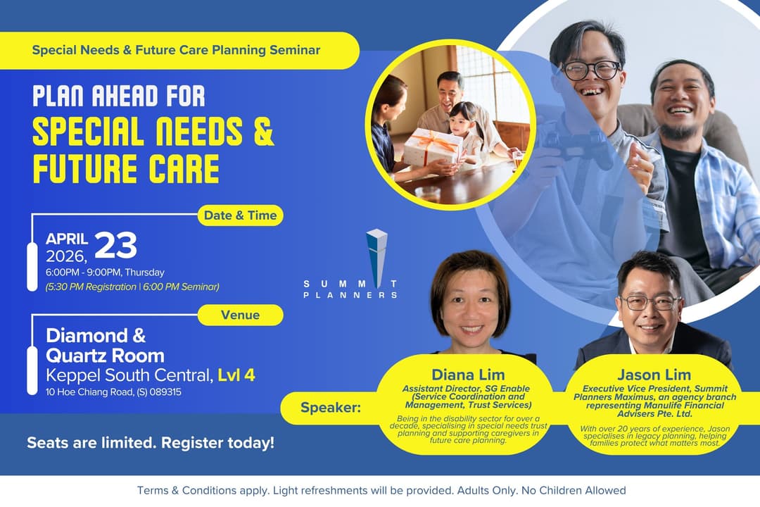 Plan ahead for special needs & future care